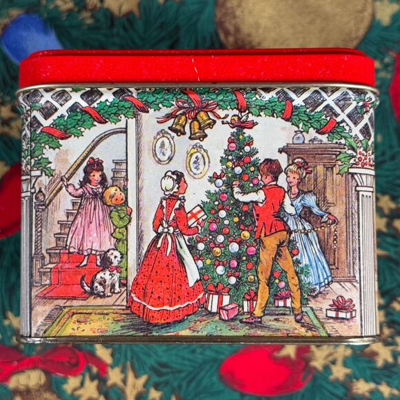 Lot of 2 Vtg Potpourri Press Christmas Tins Nutcracker Ballet and Post Office - Picture 5 of 15